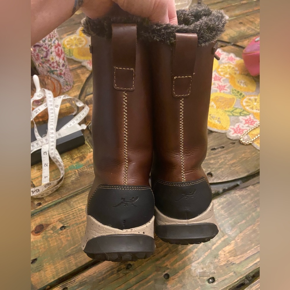 Chaco Borealis Tall Waterproof Boot - Women's Brown Leather Lace Up - Picture 10 of 14